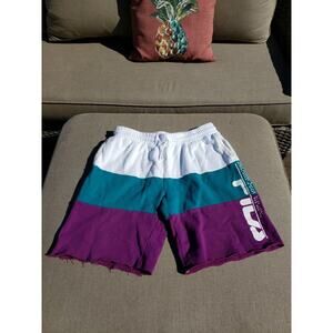 Fila Stu Shorts Men's Tri-Color Fleece Color Block size L